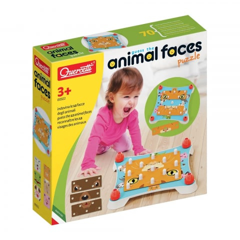 Jucarii si Jocuri - Puzzle Quercetti Ghiceste Animalul
