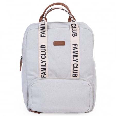 Transport si Relaxare - Rucsac de infasat Childhome Family Club Signature Alb