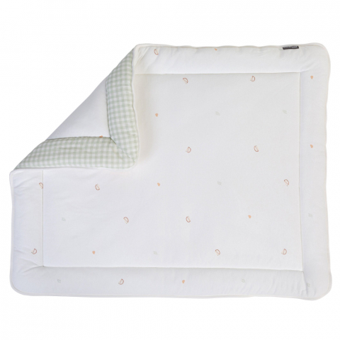Mobilier si Lenjerie - Salteluta de joaca Childhome 75x95 cm Jerse/Muselina Verde