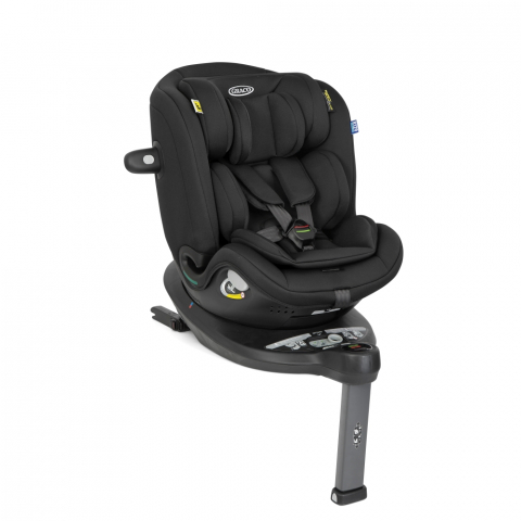 Transport si Relaxare - Scaun auto Graco rotativ 360 Turn2Me Grow 0-7 ani I-Size Midnight