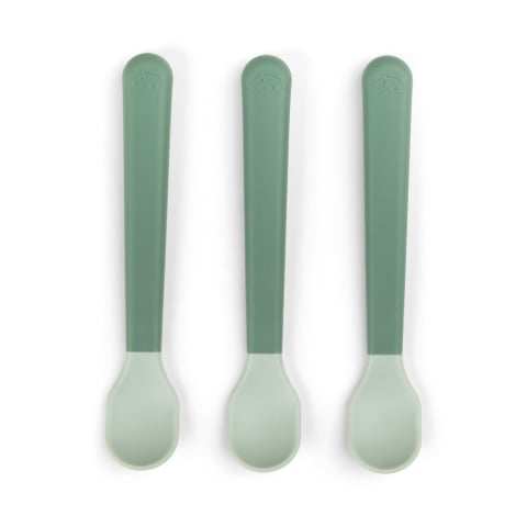 Alaptare si Hranire - Set 3 lingurite Done by Deer Foodie Easy-Grip Green