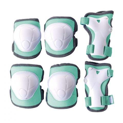 Jucarii si Jocuri - Set 6 protecții sport Yvolution 3-5 ani Green