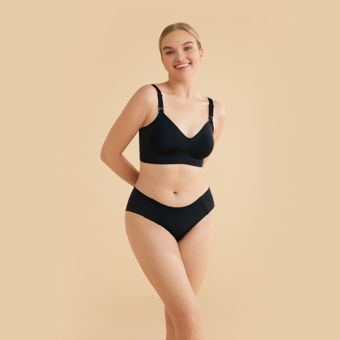 Pentru Mama - Sutien alaptare Momcozy YN21 Black XL