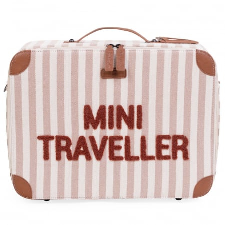 Transport si Relaxare - Valiza pentru copii Childhome Mini Traveller Nude/Alb