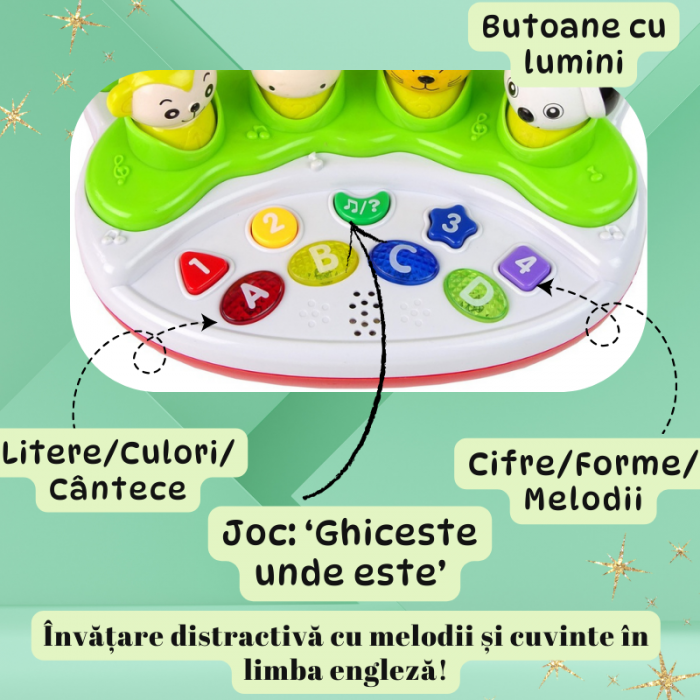 Jucărie Laptop Interactivă Educativă pentru Copii cu Sunete și Lumină [3]