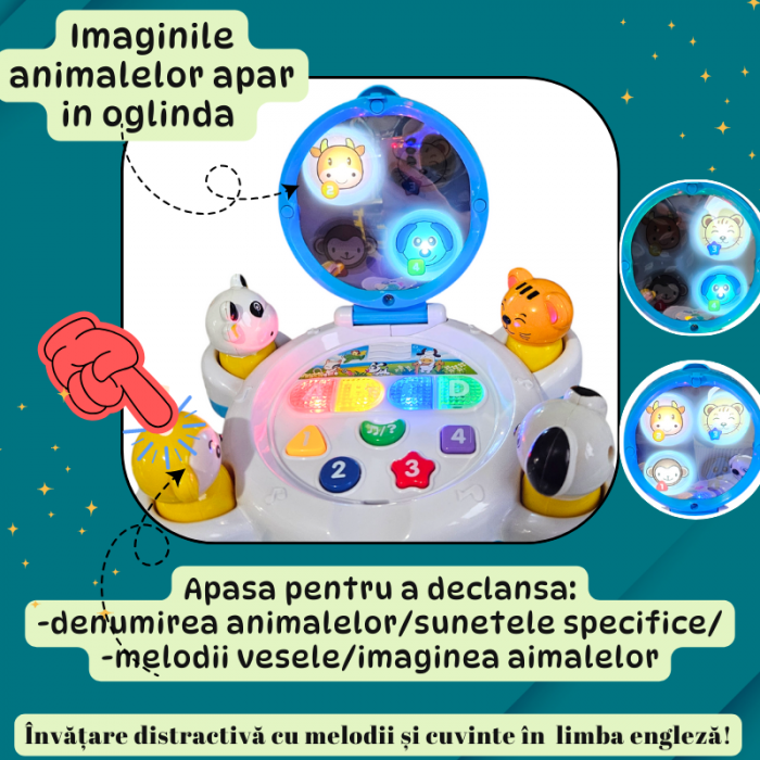 Jucărie Laptop Interactivă Educativă pentru Copii cu Sunete și Lumini [4]