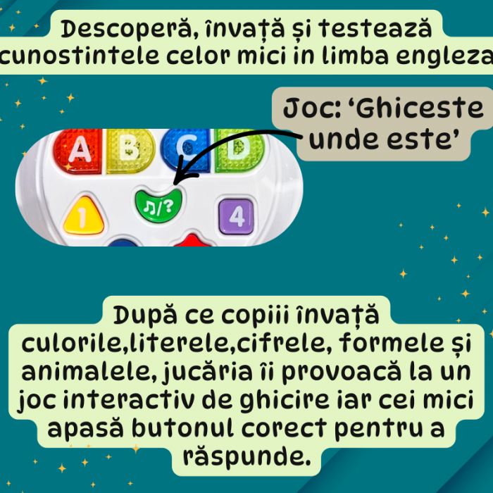 Jucărie Laptop Interactivă Educativă pentru Copii cu Sunete și Lumini [3]