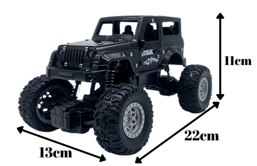 Masina metalica Monster Truck cu telecomanda, Efecte de Fum, Lumini, Usile se deschid, Baterie reincarcabila, Cablu USB, Amortizoare, 22cm, Negru, Ergino [4]