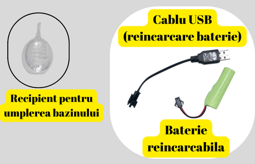 Masina metalica Monster Truck cu telecomanda, Efecte de Fum, Lumini, Usile se deschid, Baterie reincarcabila, Cablu USB, Amortizoare, 22cm, Gri, Ergino [5]