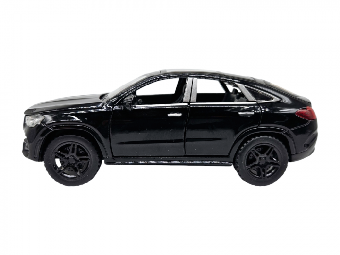 Masinuta metalica Mercedes GLE Coupe, Sunete realistice, Farurile si stopurile lumineaza, Usile, capota si portbagajul se deschid, Baterii incluse, 16cm, Negru Scara 1:32, Replica [6]