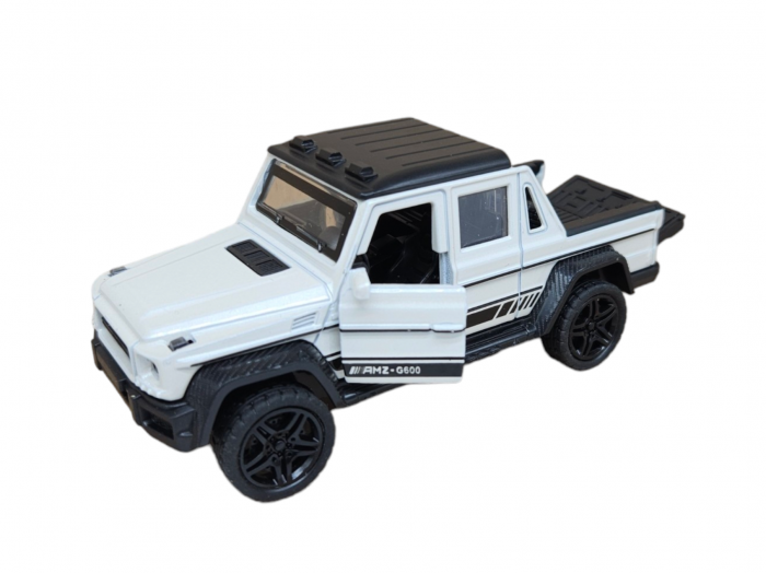 Masinuta metalica, Mercedes GCL, usi si portbagaj care se deschid, sunete si lumini, scara 1:32, Alb, 11cm, replica [3]