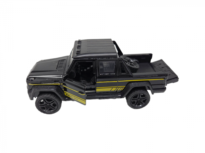 Masinuta metalica, Mercedes GCL, usi si portbagaj care se deschid, sunete si lumini, scara 1:32, Negru, 11cm, Replica [5]