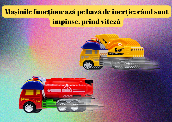Set 12 masinute colorate de jucarie, Echipe de Salvare si Interventie, Cisterna, Macara, Excavator, Masina de Pompieri, Cifa, Basculanta, Salubritate, Multicolor, Plastic, 13cm, +3ani, ERGINO® [6]
