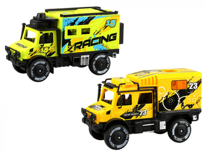 Set 2 camioane off-road, Culori vibrante, 18 cm, Plastic, +3 ani, ERGINO® [1]
