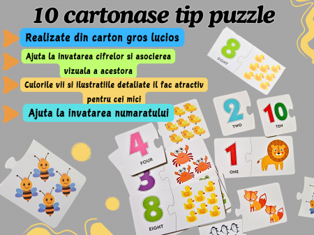 Joc educativ din lemn, Invatam sa numaram, socotim si comparam, Matematica distractiva pentru acasa sau gradinita, Sac depozitare, Cutie din lemn, Pentru prescolari de la 3 ani, 67 piese [2]