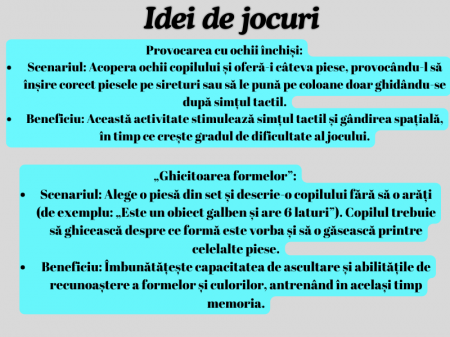 Joc educativ si interactiv din lemn tip Montessori, 30 piese, 16 ilustratii, Sortator cu 5 coloane, Stivuire, insiruire si sortatre, Sac depozitare piese, Multicolor [10]