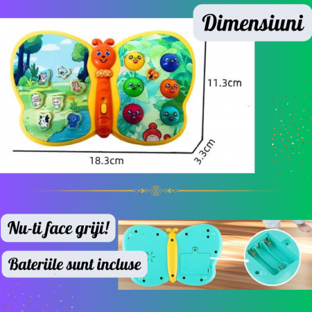 Jucărie Interactivă Fluturașul Vesel cu Lumini și Sunete pentru Copii +1 an [5]