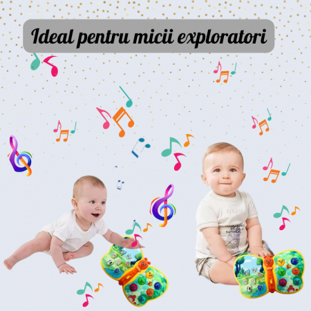 Jucărie Interactivă Fluturașul Vesel cu Lumini și Sunete pentru Copii +1 an [6]