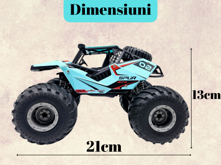 Mașinuță cu Telecomandă 4x4 Off-Road - Suspensii Puternice, Baterie Reîncărcabilă [2]