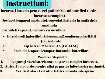 Mașinuță cu Telecomandă 4x4 Off-Road - Suspensii Puternice, Baterie Reîncărcabilă [6]