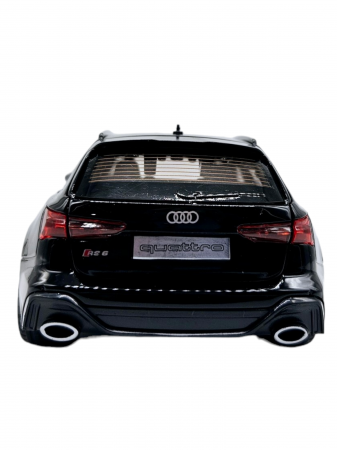 Masina metalica Audi RS7 cu portbagaj mobil, Sunete realistice, Farurile si stopurile lumineaza, Usile, capota si portbagajul se deschid, Baterii incluse,  21cm, Negru, Replica [7]