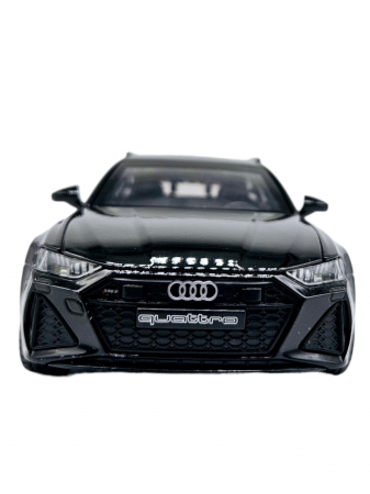 Masina metalica Audi RS7 cu portbagaj mobil, Sunete realistice, Farurile si stopurile lumineaza, Usile, capota si portbagajul se deschid, Baterii incluse,  21cm, Negru, Replica [5]