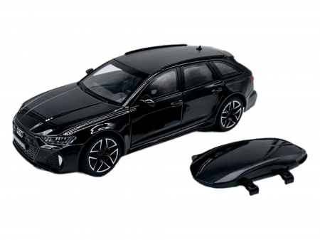 Masina metalica Audi RS7 cu portbagaj mobil, Sunete realistice, Farurile si stopurile lumineaza, Usile, capota si portbagajul se deschid, Baterii incluse,  21cm, Negru, Replica [4]