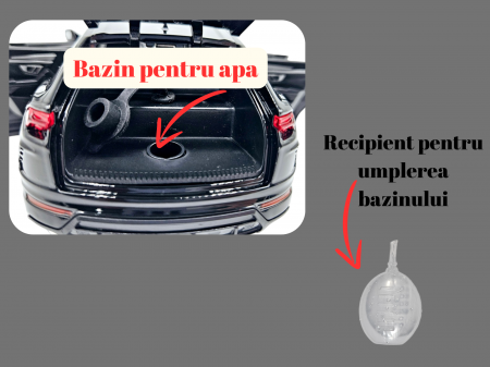 Masina metalica Lamborghini Urus cu efecte de fum, Sunete realistice, Farurile si stopurile lumineaza, Claxoneaza, Capota, portbagajul si cele 4 usi se deschid, Baterii incluse, 21cm, Negru, Replica [3]