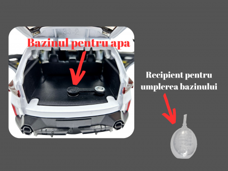 Masina metalica BMW XM cu efecte de fum, Sunete realistice, Farurile si stopurile lumineaza, Capota, portbagajul si cele 4 usi se deschid, Baterii incluse, 21cm, Alb, Replica [3]