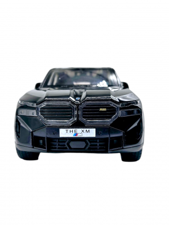 Masina metalica BMW XM cu efecte de fum, Sunete realistice, Farurile si stopurile lumineaza, Capota, portbagajul si cele 4 usi se deschid, Baterii incluse, 21cm, Negru, Replica [9]