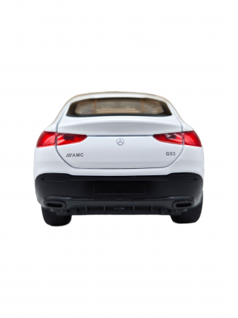 Masinuta metalica Mercedes GLE Coupe, Sunete realistice, Farurile si stopurile lumineaza, Usile, capota si portbagajul se deschid, Baterii incluse, 16cm, Alb, Scara 1:32, Replica [5]