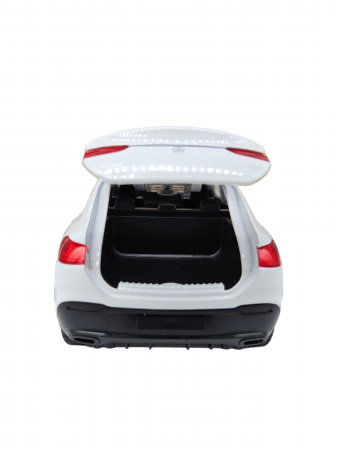 Masinuta metalica Mercedes GLE Coupe, Sunete realistice, Farurile si stopurile lumineaza, Usile, capota si portbagajul se deschid, Baterii incluse, 16cm, Alb, Scara 1:32, Replica [3]