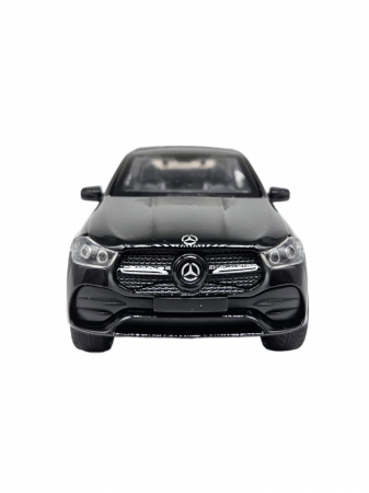 Masinuta metalica Mercedes GLE Coupe, Sunete realistice, Farurile si stopurile lumineaza, Usile, capota si portbagajul se deschid, Baterii incluse, 16cm, Negru Scara 1:32, Replica [6]