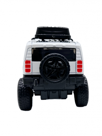 Masinuta metalica off-road, Jeep tip Patrol, sunete si lumini, usi mobile, scara 1:32, Alb, 11cm [3]