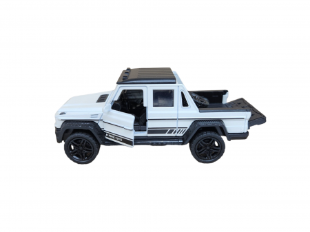 Masinuta metalica, Mercedes GCL, usi si portbagaj care se deschid, sunete si lumini, scara 1:32, Alb, 11cm, replica [3]