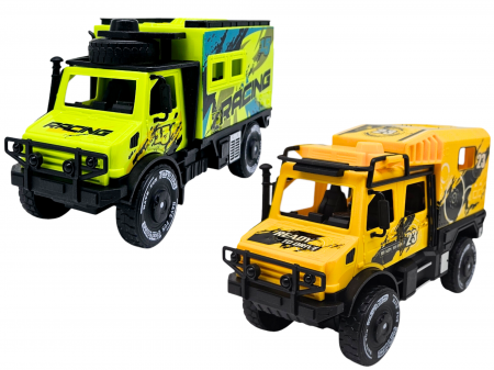 Set 2 camioane off-road, Culori vibrante, 18 cm, Plastic, +3 ani, ERGINO® [1]