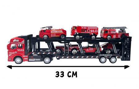 Camion Transportator cu 8 Mașinuțe - Depozitare și Joacă Interactivă [1]