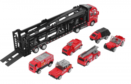 Camion Transportator cu 8 Mașinuțe - Depozitare și Joacă Interactivă [8]