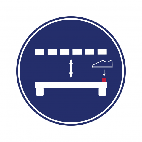 Suport pentru picioare cu reglaj pneumatic EFS 93 [1]