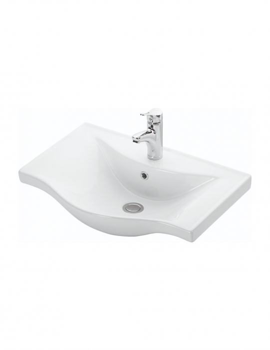 Baza si lavoar baie GN1531 - 60 cm alb cu usi [5]