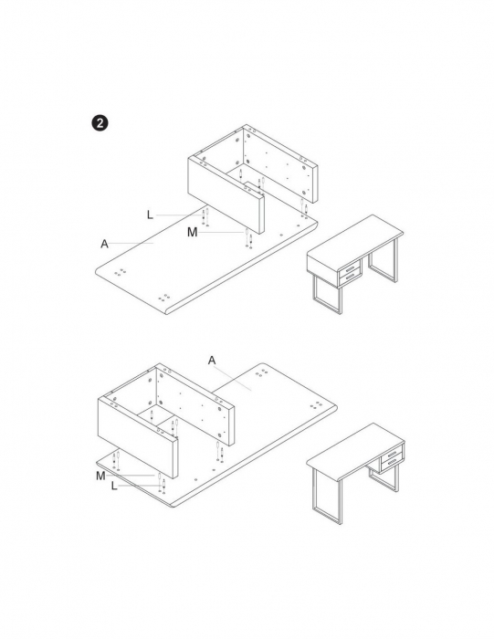 Birou HM B30 Alb [13]
