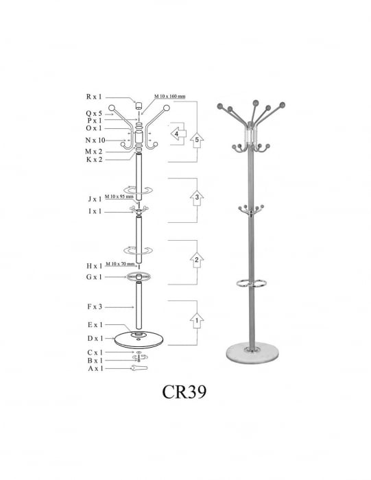 Cuier pom SL CR39 negru [2]