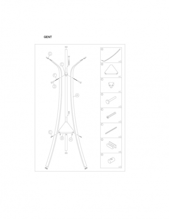 Cuier SL Gent negru [2]