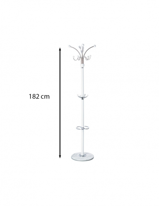 Cuier SL LC05 alb cu structura metalica si baza din ceramica [3]