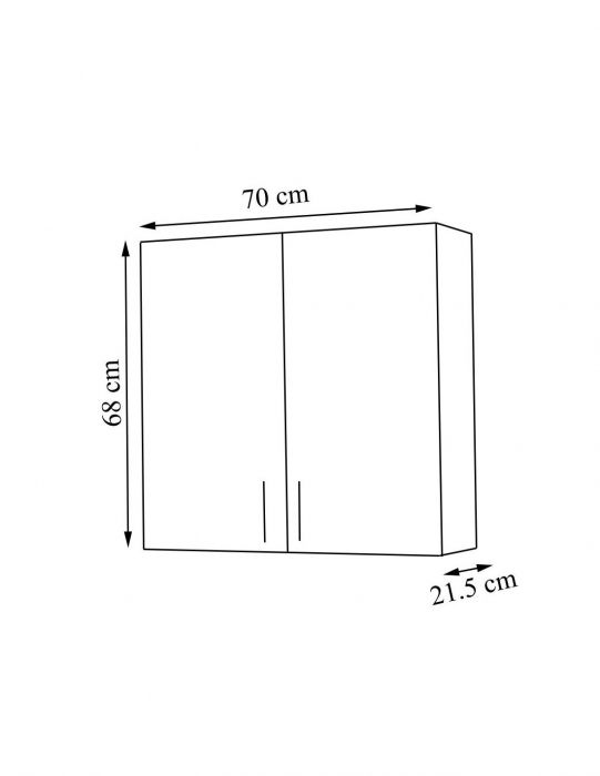Dulap baie Roma 70 x 68 cm [4]