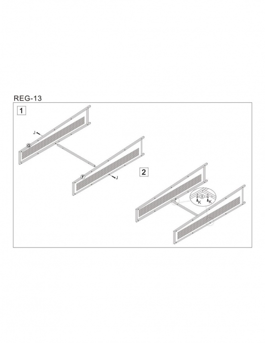 Etajera HM REG13 cu 5 polite din MDF stejar auriu si structura metalica neagra [2]