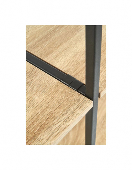 Etajera HM REG19 cu 12 polite negru stejar sonoma [5]