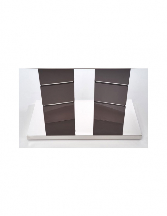 Masa extensibila gri cu baza din inox [4]