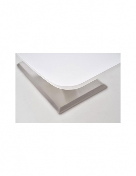 Masa extensibila alba HM Mistral cu baza din inox [2]