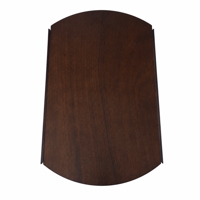 Masa living si bucatarie plianta Philadelphia, MDF, structura lemn masiv, rotunda, 4 persoane, 55/90 x 90 x 74,8 cm, nuc [10]